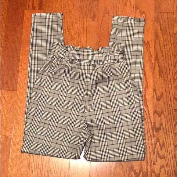 Black and White Plaid Pants - Picture 3 of 5